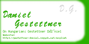 daniel gestettner business card